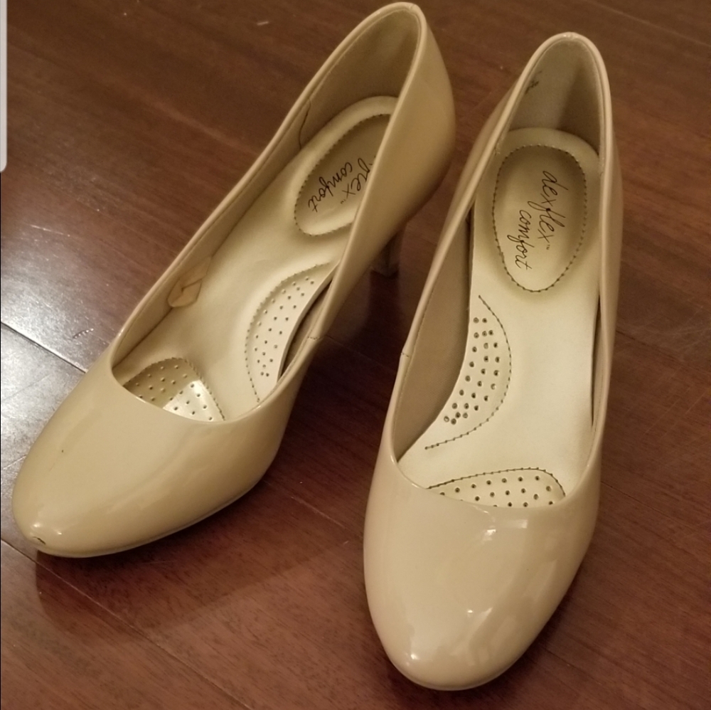 Tan Patent Heels